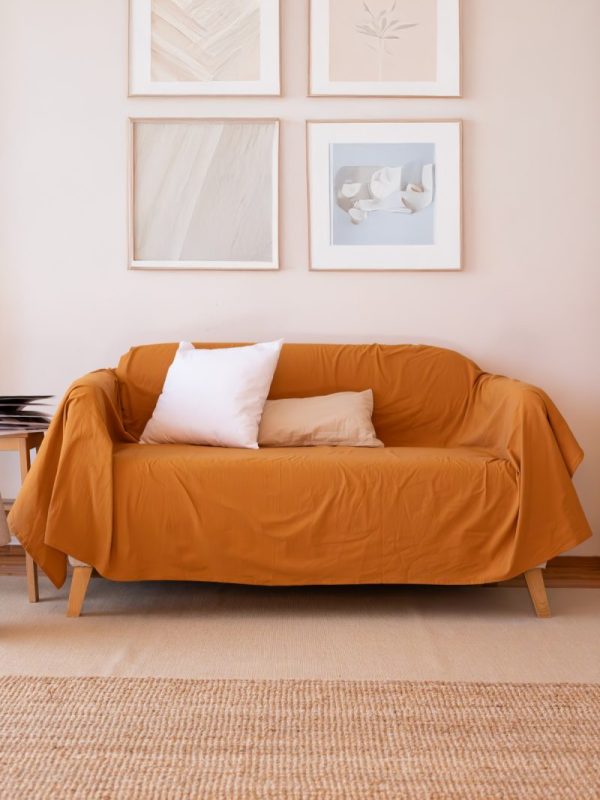 birlik1952 vivamaison stonewashed kumaş taş yıkama efekti eskitme boho bohem pamuk kumaş koltuk örtüsü favric sofa cover linen cotton coffee karamel caramel