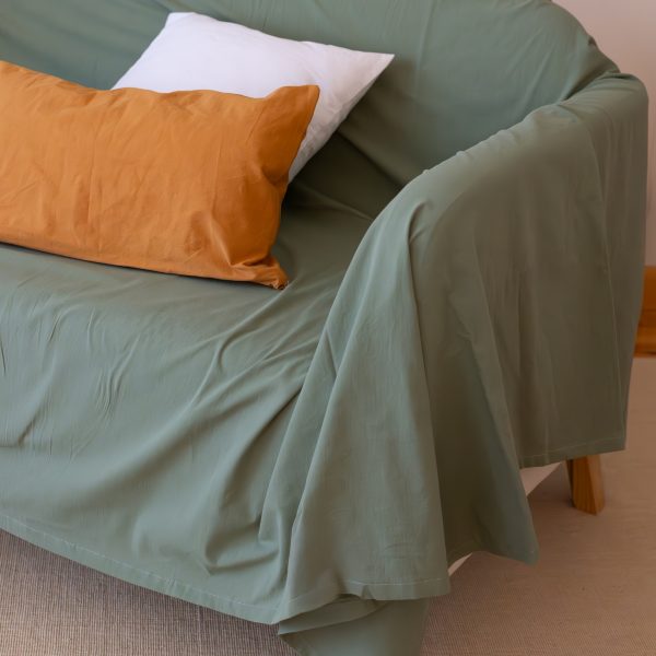 birlik1952 vivamaison stonewashed kumaş taş yıkama efekti eskitme boho bohem pamuk kumaş koltuk örtüsü favric sofa cover linen cotton coffee ceviz yeşili green