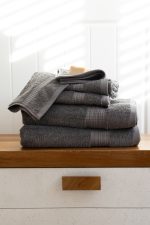 birlik1952 vivamaison salbakos towel bundle 6 lı set soft turkish cotton türk pamuğu hand body bath el banyo havlusu whosale toptan antrasit gri grey