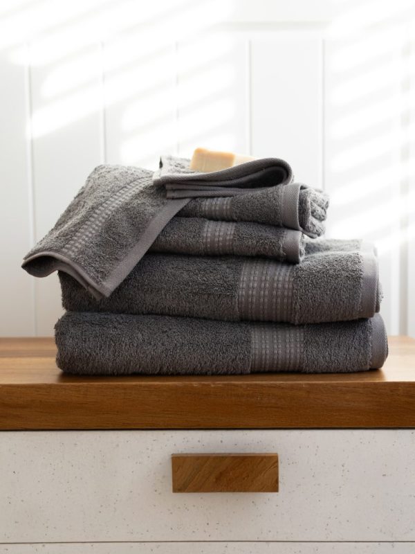 birlik1952 vivamaison salbakos towel bundle 6 lı set soft turkish cotton türk pamuğu hand body bath el banyo havlusu whosale toptan antrasit gri grey