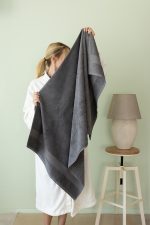 birlik1952 vivamaison salbakos towel bundle 6 lı set soft turkish cotton türk pamuğu hand body bath el banyo havlusu whosale toptan antrasit gri grey