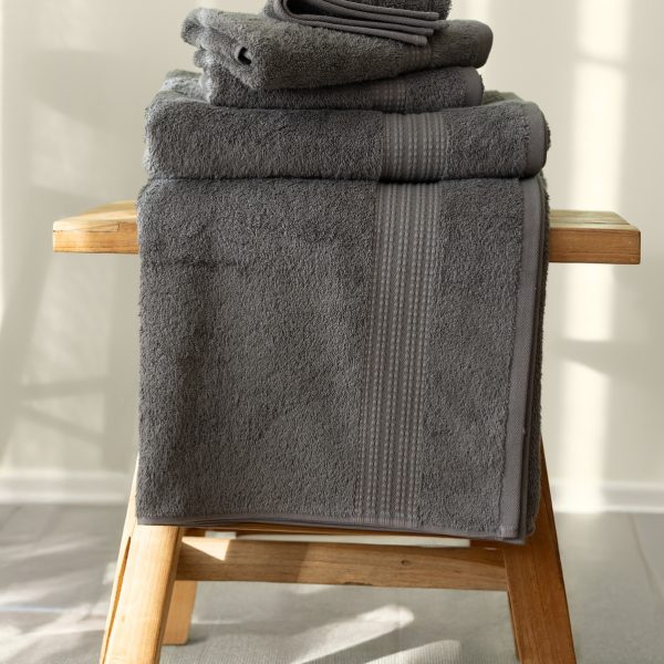 birlik1952 vivamaison salbakos towel bundle 6 lı set soft turkish cotton türk pamuğu hand body bath el banyo havlusu whosale toptan antrasit gri grey