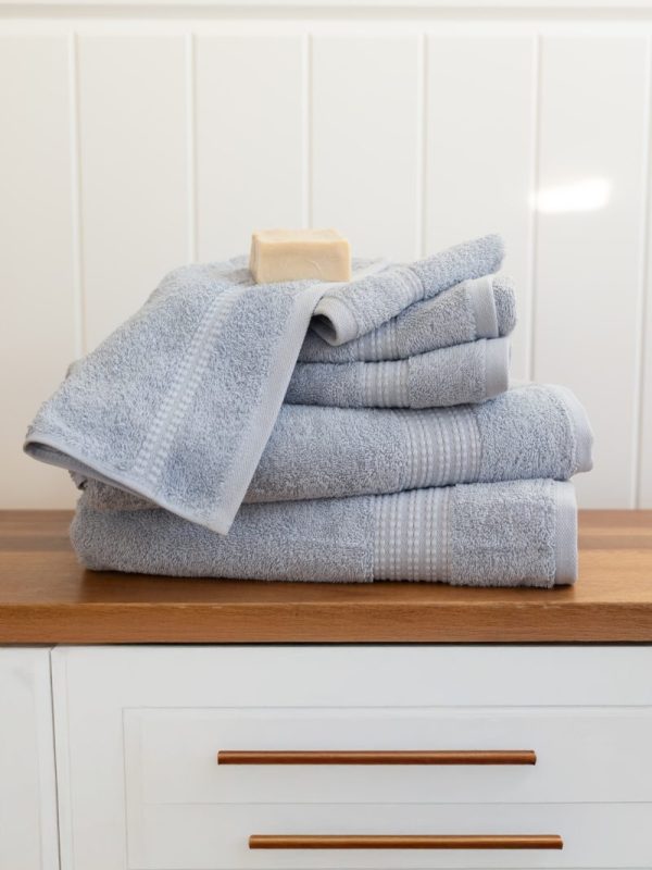 birlik1952 vivamaison salbakos towel bundle 6 lı set soft turkish cotton türk pamuğu hand body bath el banyo havlusu whosale toptan blue mavi