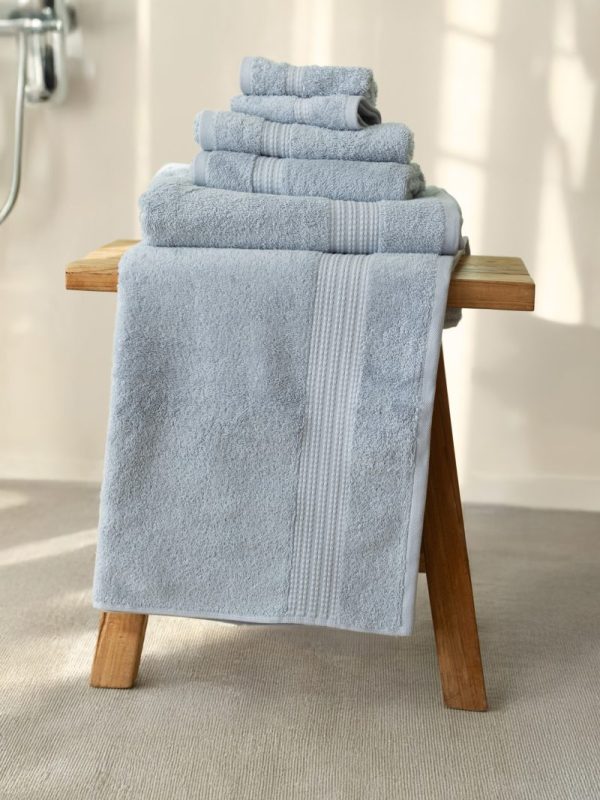 birlik1952 vivamaison salbakos towel bundle 6 lı set soft turkish cotton türk pamuğu hand body bath el banyo havlusu whosale toptan blue mavi