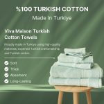 birlik1952 vivamaison salbakos towel bundle 6 lı set soft turkish cotton türk pamuğu hand body bath el banyo havlusu whosale toptan mint yeşil green