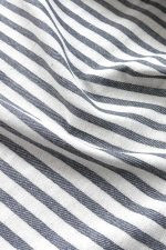 birlik1952 buldan bezi yıkanmış çizgili keten kumaş pamuk cotton striped linen whosale toptan fabric ham keten gri grey antrasit