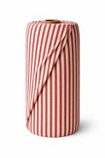 birlik1952 buldan bezi yıkanmış çizgili keten kumaş pamuk cotton striped linen whosale toptan fabric ham keten kırmızı red