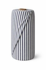 birlik1952 buldan bezi yıkanmış çizgili keten kumaş pamuk cotton striped linen whosale toptan fabric ham keten lacivert mavi blue