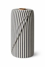 birlik1952 buldan bezi yıkanmış çizgili keten kumaş pamuk cotton striped linen whosale toptan fabric ham keten siyah black