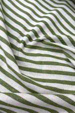 birlik1952 buldan bezi yıkanmış çizgili keten kumaş pamuk cotton striped linen whosale toptan fabric ham keten yeşil green adaçayı sage