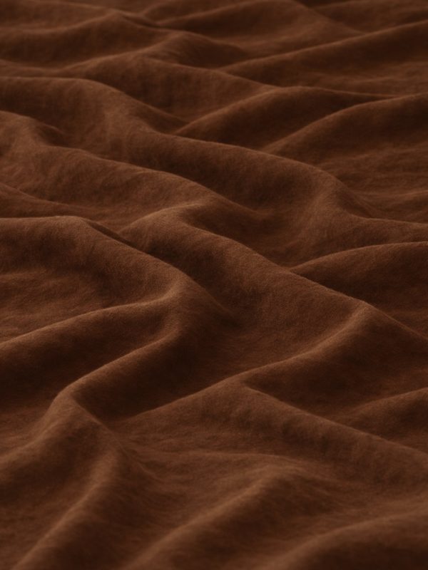 birlik1952 stonewashed taş yıkama kumaş fabric keten linen bohem boho nevresim masa örtüsü pamuk cotton kumaşı kahve