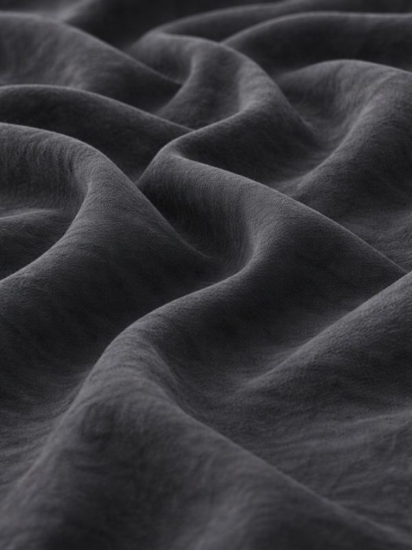 birlik1952 stonewashed taş yıkama kumaş fabric keten linen bohem boho nevresim masa örtüsü pamuk cotton kumaşı antrasit anthracitte