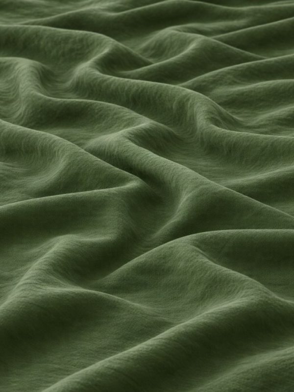 birlik1952 stonewashed taş yıkama kumaş fabric keten linen bohem boho nevresim masa örtüsü pamuk cotton kumaşı ceviz yeşili green