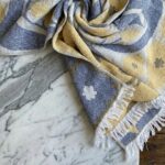 birlik1952 etamin peştemal şal beach towel blossom lale çiçeklenme sarı lacivert lale tulip lale