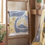 birlik1952 etamin peştemal şal beach towel blossom lale çiçeklenme sarı lacivert lale tulip lale