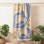 birlik1952 etamin peştemal şal beach towel blossom lale çiçeklenme sarı lacivert lale tulip lale