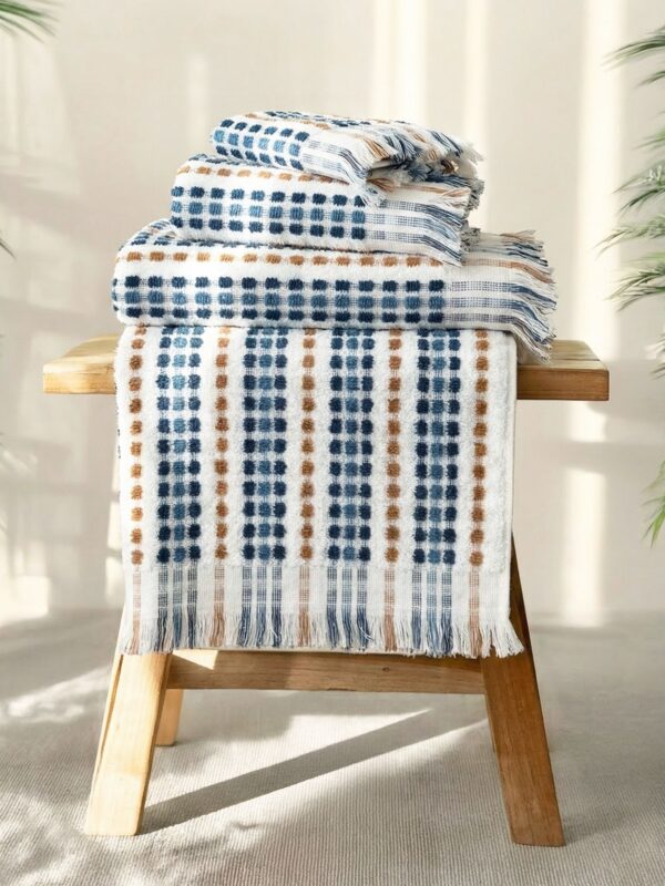 birlik1952 bubble havlu pom pom pon pon towel nohut banyo el havlusu whosale efes mavi blue etnic etnik