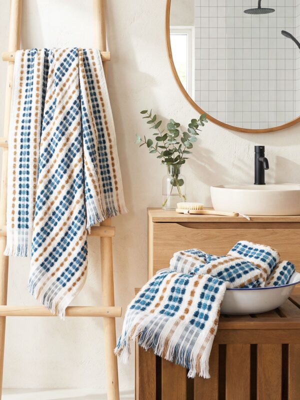 birlik1952 bubble havlu pom pom pon pon towel nohut banyo el havlusu whosale efes mavi blue etnic etnik