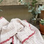 birlik1952 vivamaison muslin 2 3 4 layer gauze soft pestemal beach towel plaj havlusu striped toptan whosale turkey cotton red kırmızı