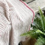 birlik1952 vivamaison muslin 2 3 4 layer gauze soft pestemal beach towel plaj havlusu striped toptan whosale turkey cotton red kırmızı