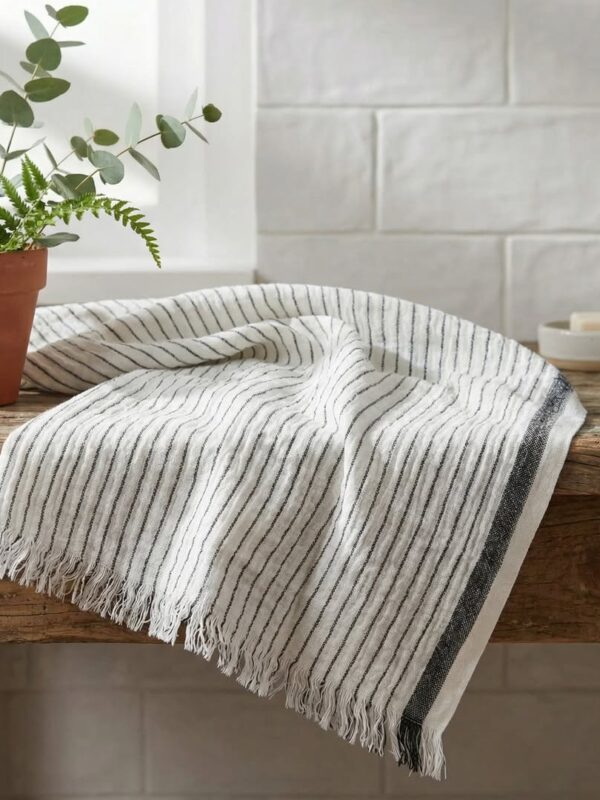 birlik1952 vivamaison muslin 2 3 4 layer gauze soft pestemal beach towel plaj havlusu striped toptan whosale turkey cotton siyah black