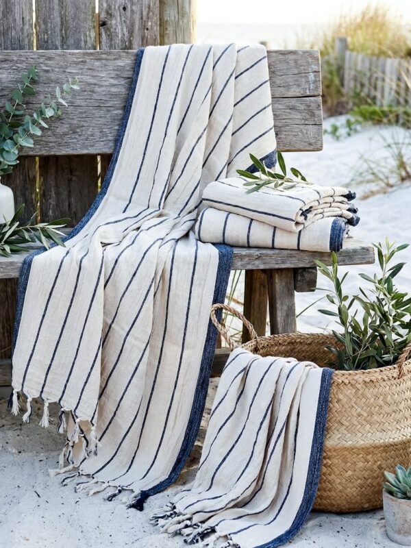 birlik1952-linen-keten-pestemal-bath-beach-towel-havlu-plaj-havlusu-pamuk-cotton-striped-italy-lacivert-dark-blue