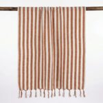 birlik1952 peşkir peştemal el havlusu hand towel traditional striped çizgili loom mutfak havlu kitchen whosale kara tezgah terracota kiremit turuncu orange