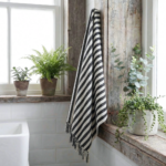 birlik1952 peşkir peştemal el havlusu hand towel traditional striped çizgili loom mutfak havlu kitchen whosale kara tezgah siyah black