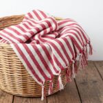 birlik1952 peşkir peştemal el havlusu hand towel traditional striped çizgili loom mutfak havlu kitchen whosale kara tezgah kırmızı red