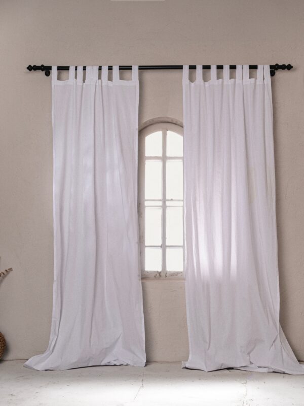 birlik1952 stonewashed perde taş yıkama eskitme keten perde linen curtain cotton fabric bohem boho bodrum toptan whosale perdeci rustik beyaz white