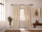 birlik1952 stonewashed perde taş yıkama eskitme keten perde linen curtain cotton fabric bohem boho bodrum toptan whosale perdeci rustik mixed all in one beige bej kum vizon krem cream