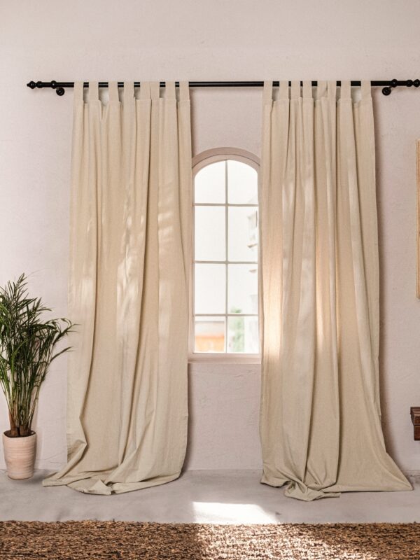 birlik1952 stonewashed perde taş yıkama eskitme keten perde linen curtain cotton fabric bohem boho bodrum toptan whosale perdeci rustik mixed all in one beige bej kum vizon krem cream