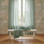 birlik1952 beshiq müslin bebek çocuk nevresim takımı bed linen baby crip gauze whosale baby child atelier chox luxury adaçayı yeşil sage