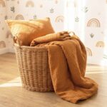 birlik1952 beshiq müslin bebek çocuk nevresim takımı bed linen baby crip gauze whosale baby child atelier chox luxury caramel karamel