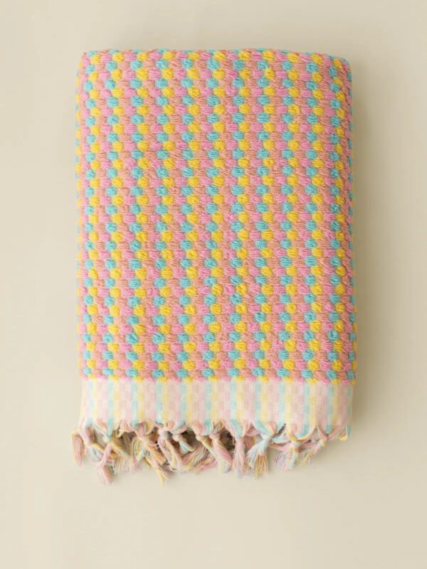 birlik1952 vivamaison bubble chickpea pompom bubble towel geleneksel nohut havlu bubblegum