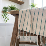 birlik1952 keten linen pamuk koton cotton peştemal beach towel plaj havlusu whosale toptan italy çizgili striped turkuaz yeşil