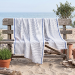 birlik1952 viskon viskos viscon bambu pamuk koton cotton peştemal beach towel plaj havlusu whosale toptan italy çizgili striped blue mavi